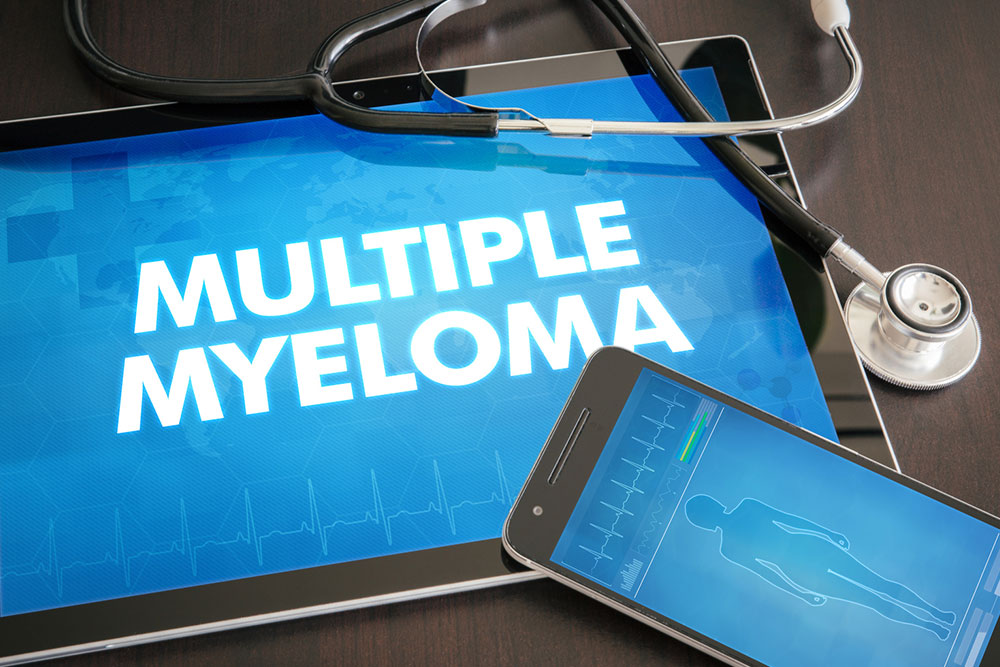 What are the various stages of multiple myeloma